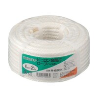 アズワン ビニロンロープ 金剛打 線径6mmX長さ20m R620K