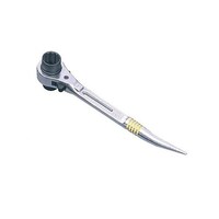 スーパーツール 17x19mm/240mm 両口ラチェットレンチ(曲りシノ付/ショート EA602AT101