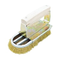 アズワン チャンネルブラシ ストロング D型4行 真鍮 TB2084