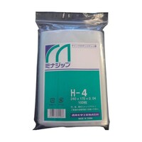 酒井化学工業 チャック付ポリエチレン袋 「ジップ」H4 (100枚入) MZH4