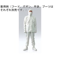 東洋リントフリー クリーンルーム用上着 白 5L 3E2102KW 5L
