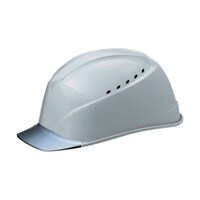 谷沢製作所 エアライトS搭載ヘルメット(透明バイザータイプ・溝付・通気孔付) 透明バイザー:グレー/帽体色:グレー 1230JZVV2GR5J