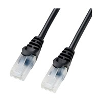 サンワサプライ ツメ折れ防止CAT5eLANケーブル LAY5TS15BK