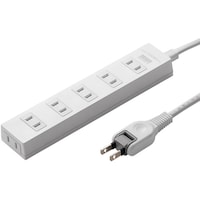 サンワサプライ 火災予防タップ ホワイト 6個口 3m TAPTSH63N2