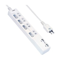 ハート電機サービス 高出力3.4AUSBポート付スイッチACタップ 1m EUTS423410