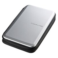 サンワサプライ ブルーレイディスク対応 セミハードケース 56枚収納 シルバー FCDWLBD56S