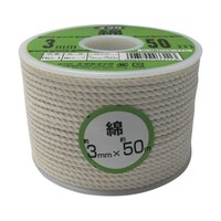 ユタカメイク ロープ 綿ロープボビン巻 3φ×50m RC1