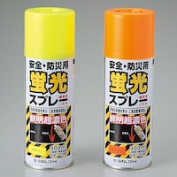 日本緑十字社 蛍光スプレーYR オレンジ 346004