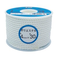 ユタカメイク ロープ ポリエステルロープボビン巻 4mm×30m RS2