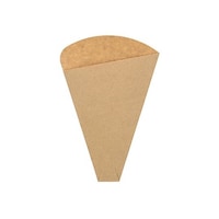 シモジマ クレープ三角袋 ミシン目入り 未晒無地 100枚入 004738297