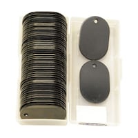 ヒカリ クロークチケット用ナンバーチケット無地 黒 1箱(50枚入) KF603