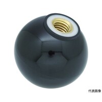 アズワン 樹脂製握り玉 芯金付き 黒 25XM8mm(20個入) TPC258BK