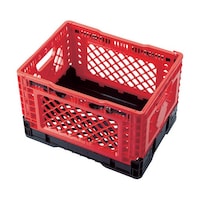 アズワン 折りたたみメッシュコンテナ25L レッド TRMPB25R