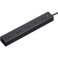 サンワサプライ 電源タップ 2P 10個口 強力ネオジムマグネット シャッター付 TAP22101BK