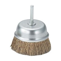 アズワン 軸付カップブラシ φ75X軸6 真鍮メッキ鋼線 線径0.25 TB6641