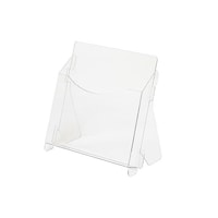 シモジマ PET製 組み立てパンフレットスタンド CDサイズ 5枚入 007306391