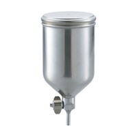 アズワン ステンレス塗料カップ 重力式用 容量0.4L 脚付 TGC04C