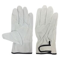 エース 豚床革手袋 マジックテープ アテ付 3双組 Mサイズ AG5473PM