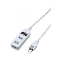 ヤザワ ノイズフィルター集中 SW付 3個口 2m 白 Y02BKNS312WH