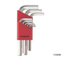 ボンダス 六角Lレンチ ショート メッキ セット9本組(1.510mm)HLX9MSB