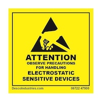 DESCO ラベル 「ATTENTION」 RS471 500枚 06722