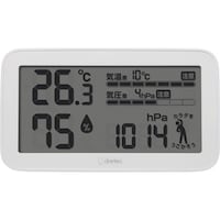 ドリテック 気圧がわかる温湿度計「天気deミカタ」 O707WT