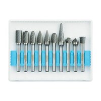 アズワン 超硬バーセットCシリーズ 軸6mm 刃径9.5mm 10本セット TBC09510S