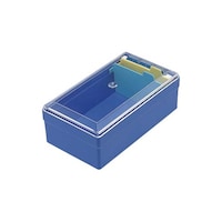 ライオン事務器 名刺整理箱 青 No.51