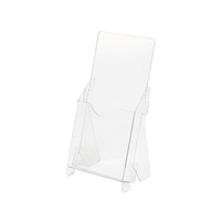 シモジマ PET製 組み立てパンフレットスタンド A4三つ折りサイズ 5枚入 007306392