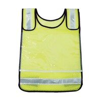 アズワン 肩調整付ゼッケンベスト メッシュイエロー TMNVY