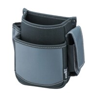 アズワン 腰袋 2段 携帯電話ホルダー付き グレー TWP2GY