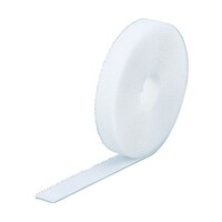 アズワン マジックバンド結束テープ 両面 白 20mm×25m MKT20250W
