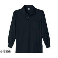小倉屋 9007 DRY長袖ポロシャツ ブラック EL 900780EL