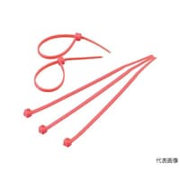 アズワン カラーケーブルタイ 赤 幅4.8X300mm最大結束Φ83標準型 1袋(100本入) TRCVR300SR