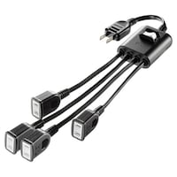 サンワサプライ 一括集中スイッチ付き電源延長コード 4個口 ブラック TAPEX4SWBK