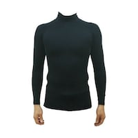 アズワン 虫よけUVクールロングスリーブインナー ブラック L MUVINBKL