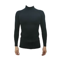 アズワン 虫よけUVクールロングスリーブインナー ブラック M MUVINBKM