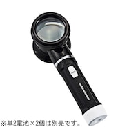 クリアー光学 LEDライト付ルーペ 拡大鏡 ガラスレンズ 5倍 50mm 目盛付 CD258LED