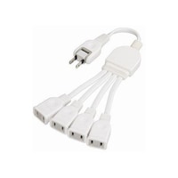 ヤザワ ACアダプター用4分配延長コード ホワイト Y02V4002WH