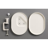 クロバー クランプ付クラフトトレー ホワイト 57658