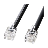 サンワサプライ モジュラーケーブル 黒 TELN115BKN2