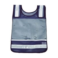 アズワン 肩調整付ゼッケンベスト メッシュ紺 TMNVB