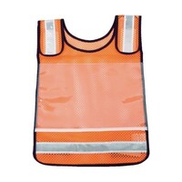 アズワン 肩調整付ゼッケンベスト メッシュオレンジ TMNVO