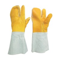 ミドリ安全 溶接用 牛革手袋 3本指 MT107D3P