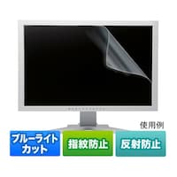 サンワサプライ 23.0型ワイド対応 ブルーライトカット液晶保護指紋反射防止フィルム LCD230WBCAR