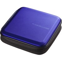 サンワサプライ ブルーレイディスク対応 セミハードケース 24枚収納 ブルー FCDWLBD24BL