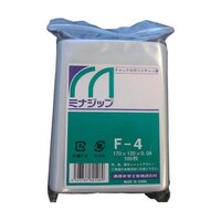 酒井化学工業 チャック付ポリエチレン袋 「ジップ」F4 (100枚入) MZF4