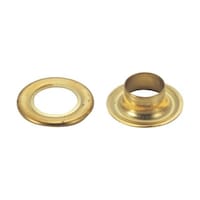 アズワン 両面ハトメ 真鍮 12mm 100組入 (円筒ケース入) THPB12