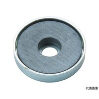 アズワン キャップ付フェライト磁石 丸形穴あり 外径31.5mmX厚み4.7mm10個入 TFC32RA10P
