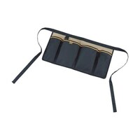 アズワン 作業用ショートエプロン 黒 TCSEPBK